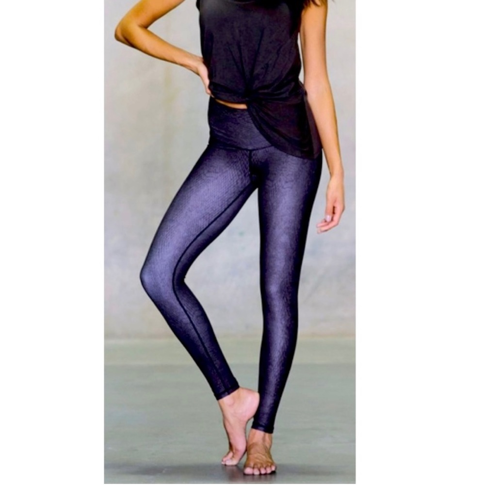 Niyama Sol Mocha Diamondback Barefoot Leggings Small